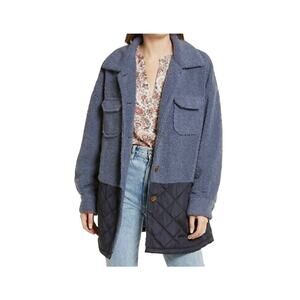 NEW Treasure & Bond Mixed Media Shacket Size Medium